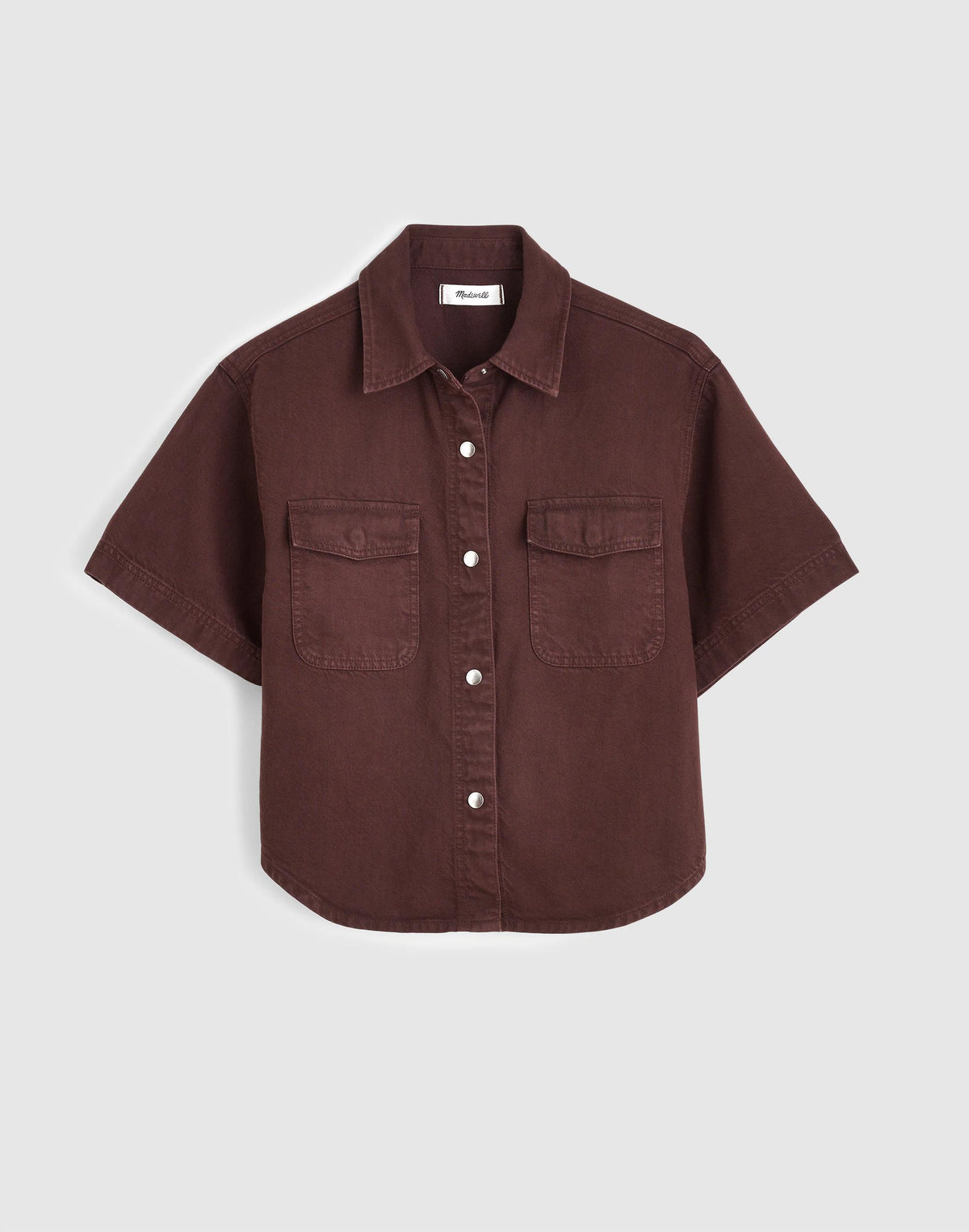 Airy Denim Utility-Pocket Shirt