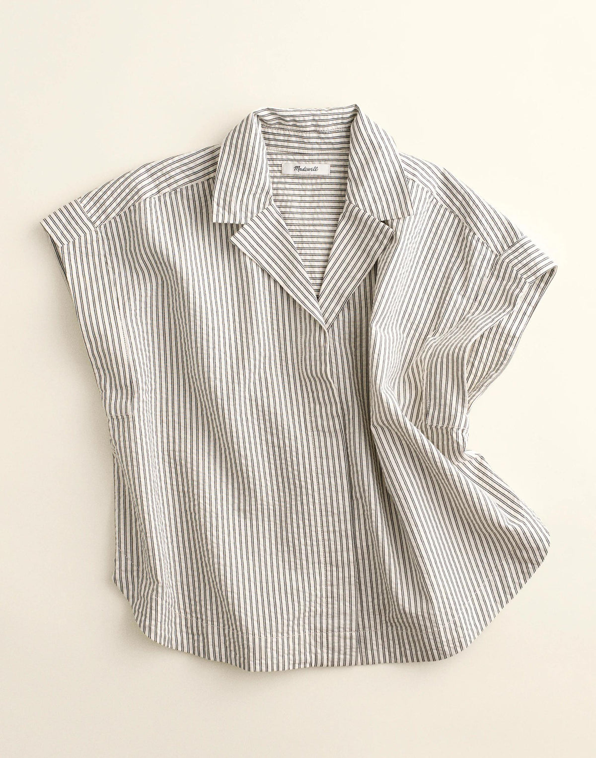 Notch-Collar Popover Shirt