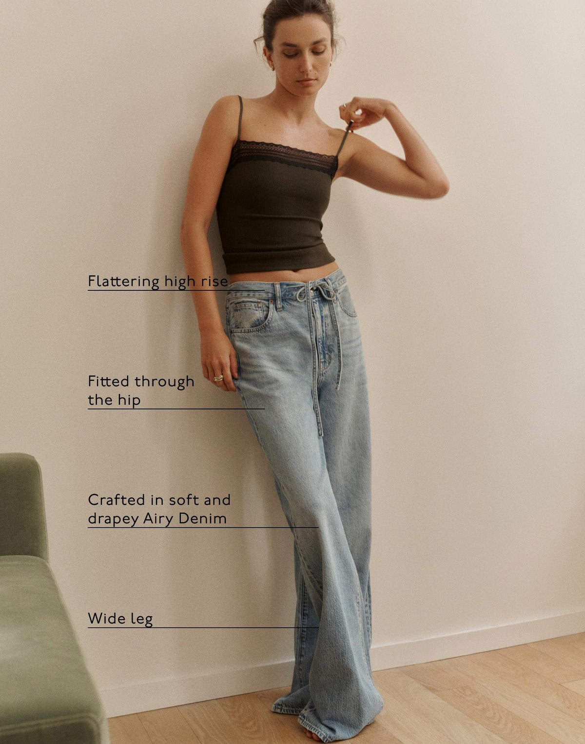 The Ultimate Wide-Leg Jean in Airy Denim