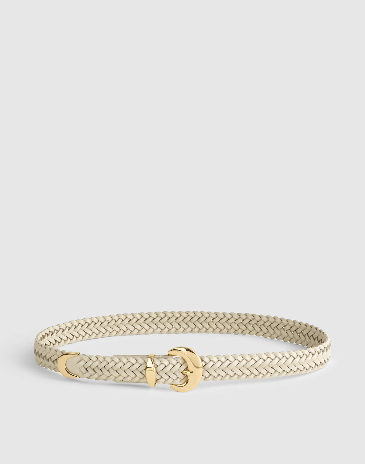 Domed-Buckle Wide Belt