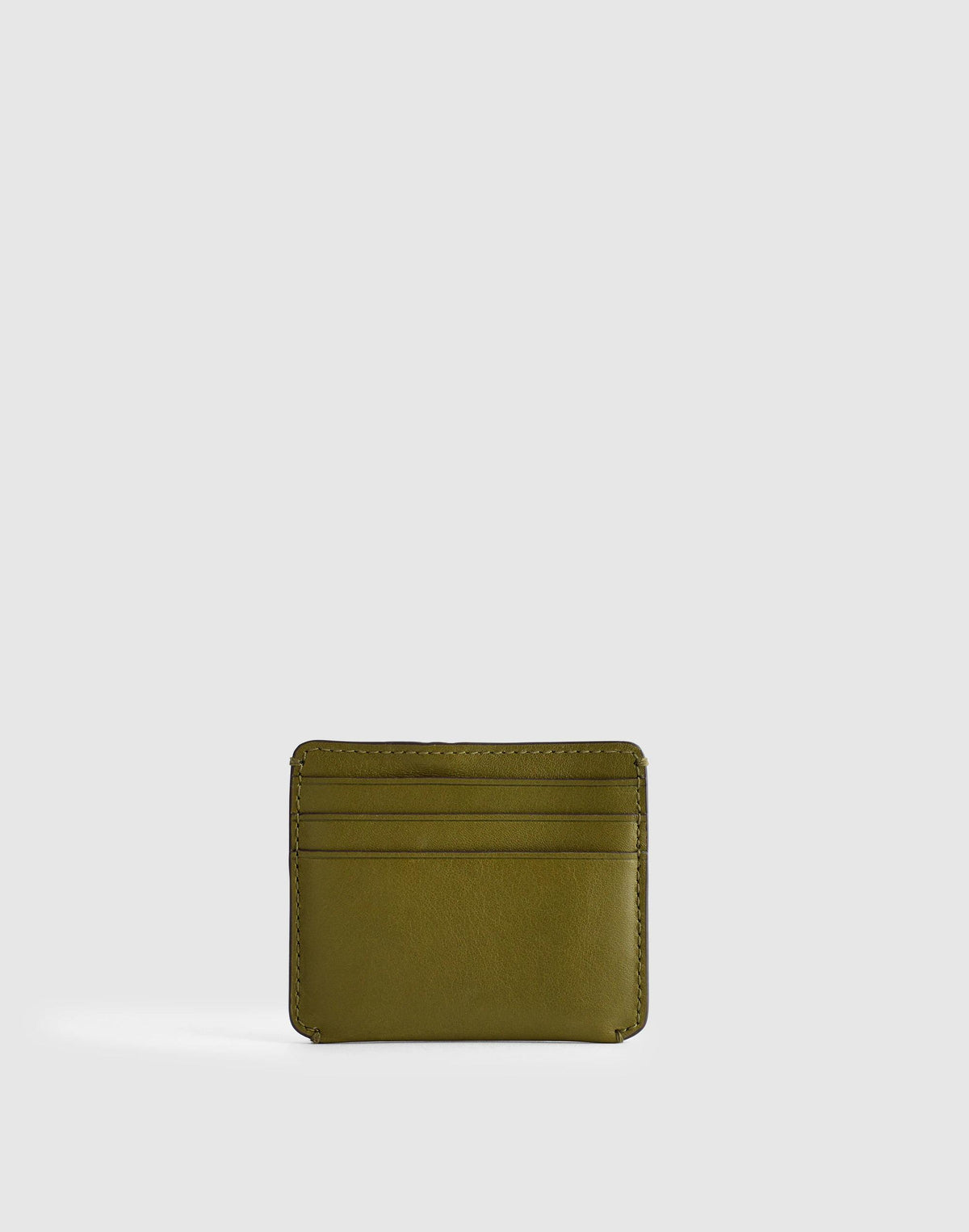 Curved Card Case in Leather