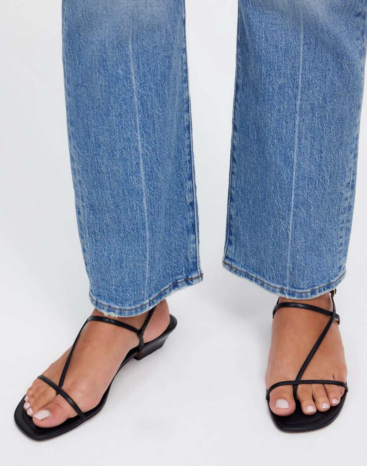 The Maycie Asymmetric T-Strap Sandal