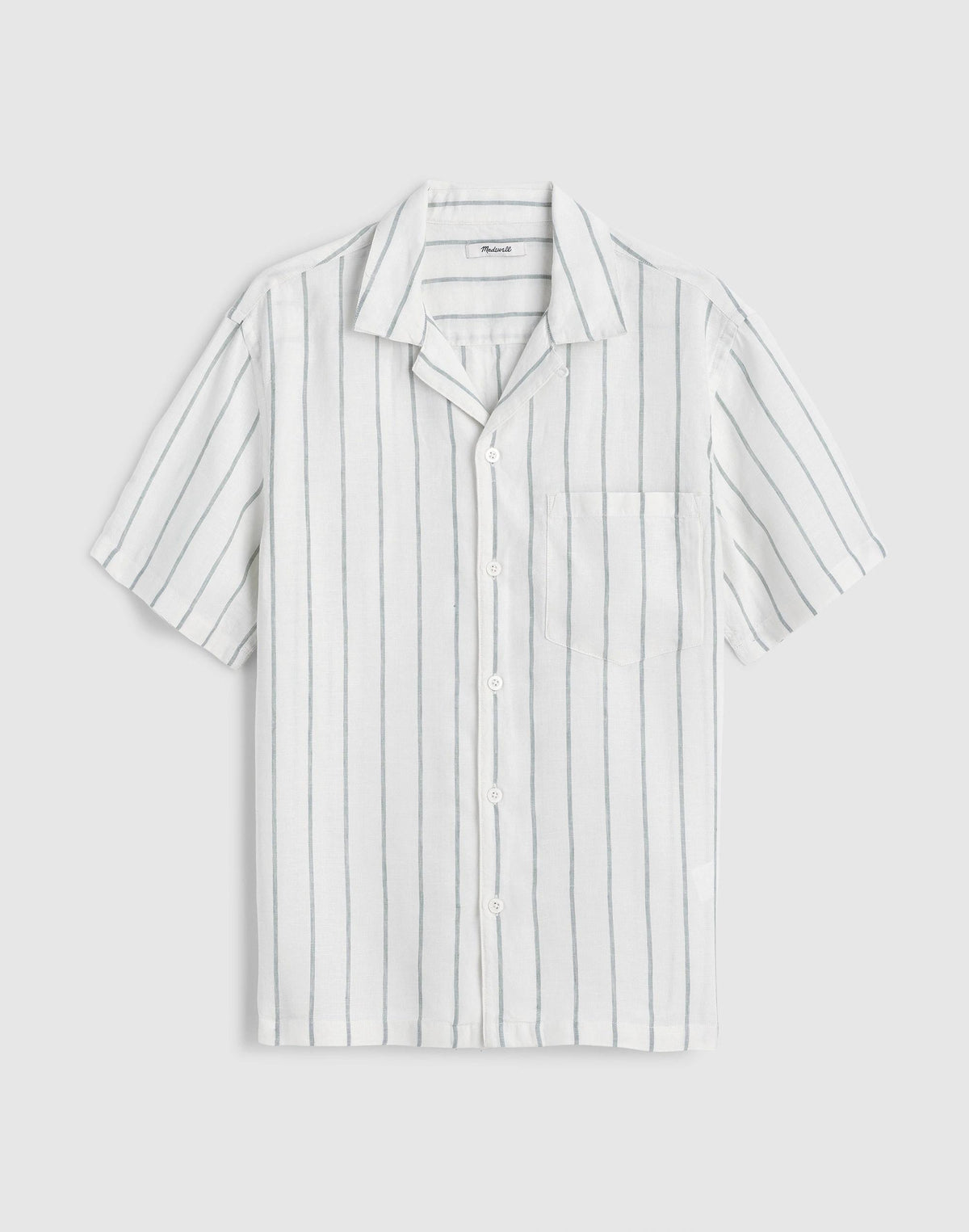Short-Sleeve Camp Shirt in Linen