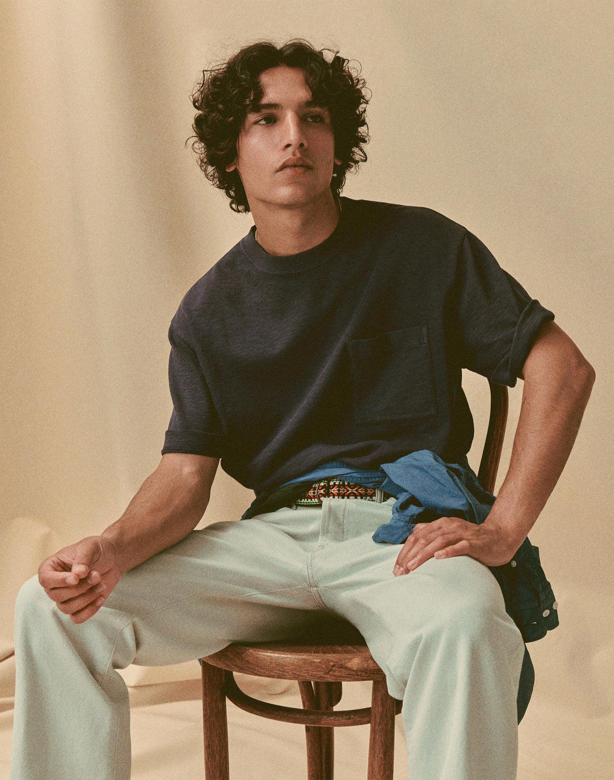 Boxy Pocket Tee in Weekend Slub