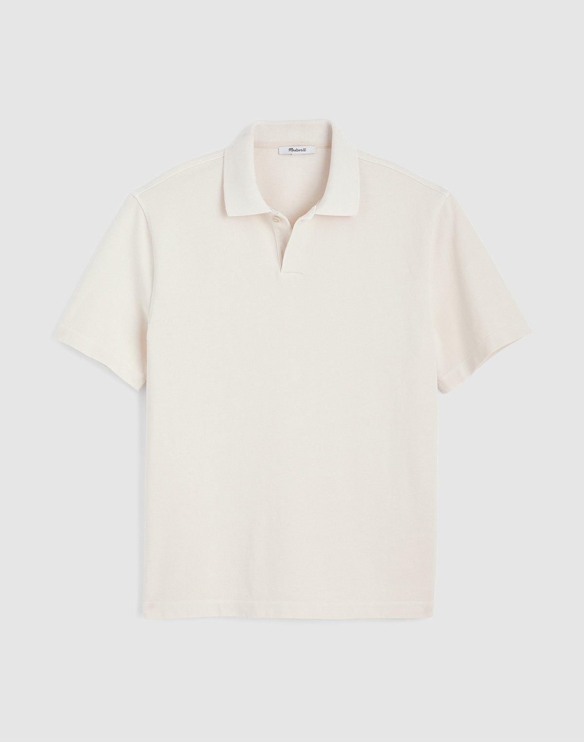 Short-Sleeve Compact-Knit Polo
