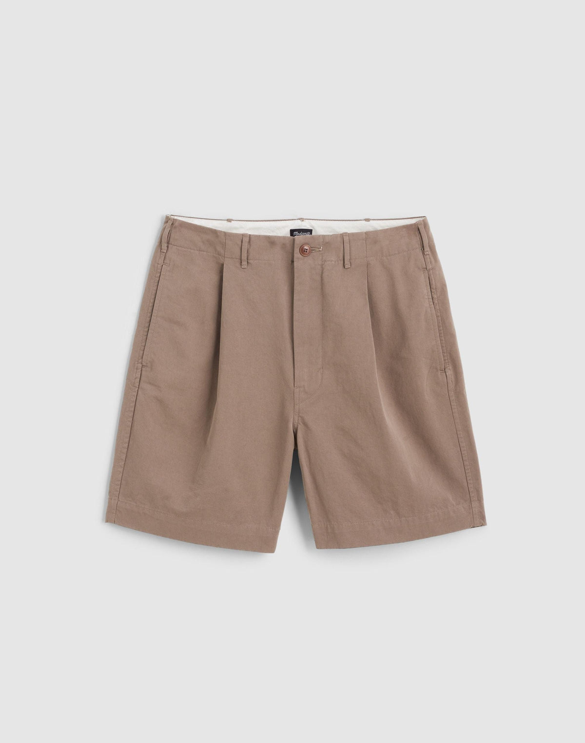 Pleated Chino Shorts in Uniform Twill