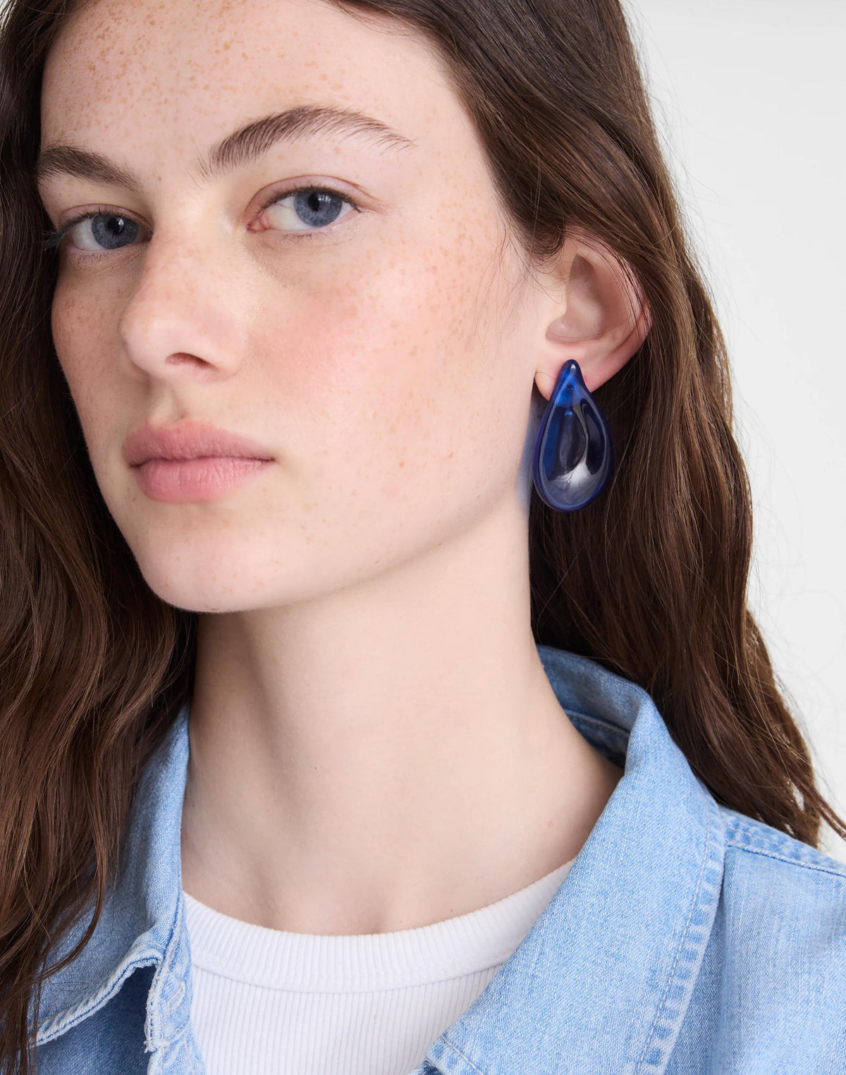Oversized Droplet Stud Earrings