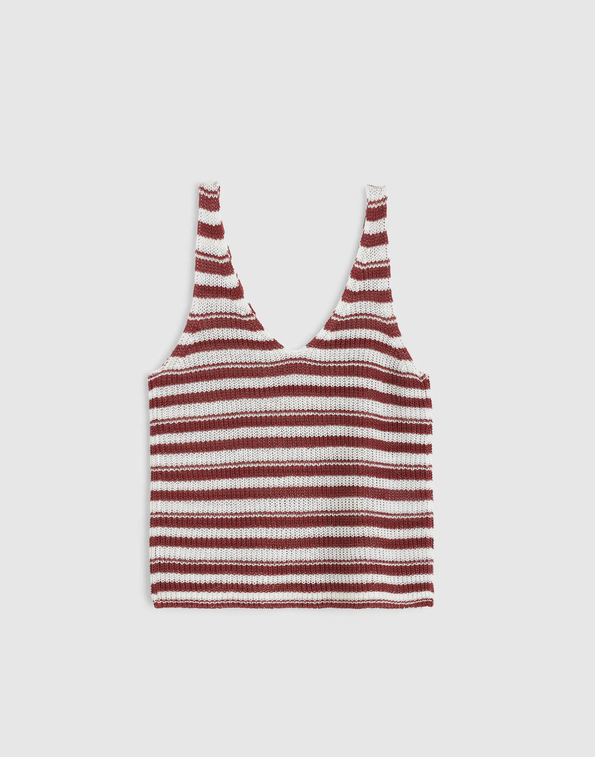 V-Neck Tank in 100% Linen