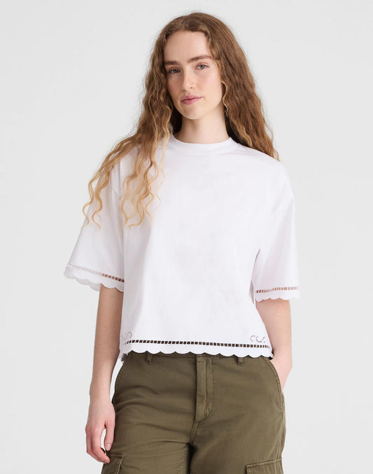The Boxy Crop Tee in Allday Jersey