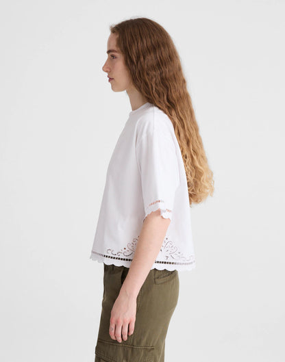 The Boxy Crop Tee in Allday Jersey