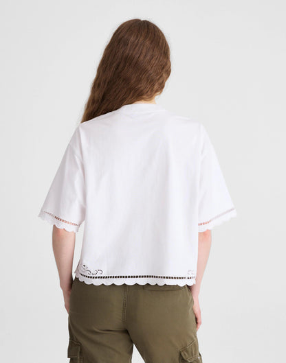 The Boxy Crop Tee in Allday Jersey