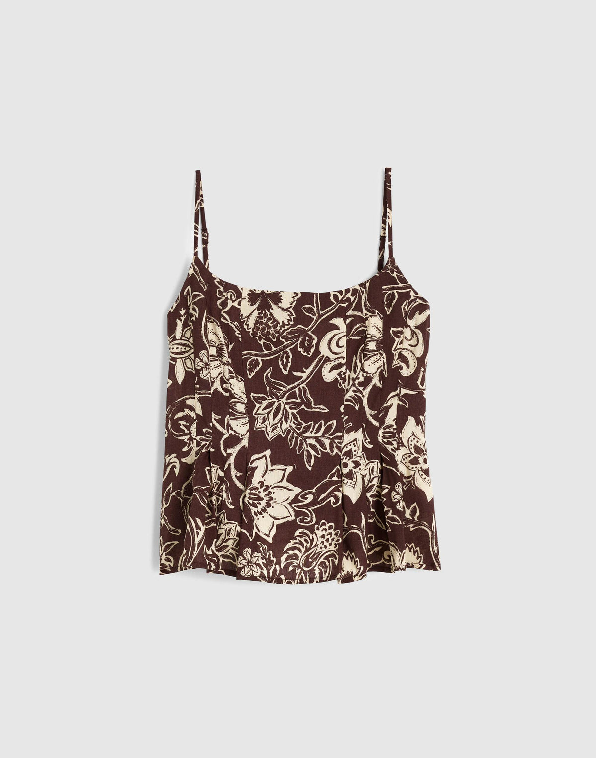 Darted Peplum Cami Top
