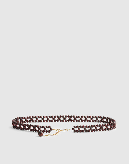 Wooden Bead Belt