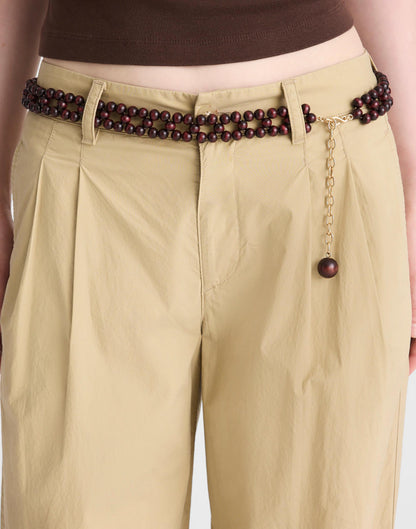 Wooden Bead Belt