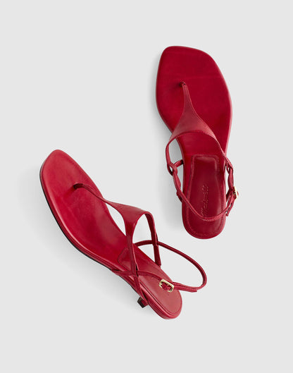 The Chiara Kitten Heel Slingback Sandal
