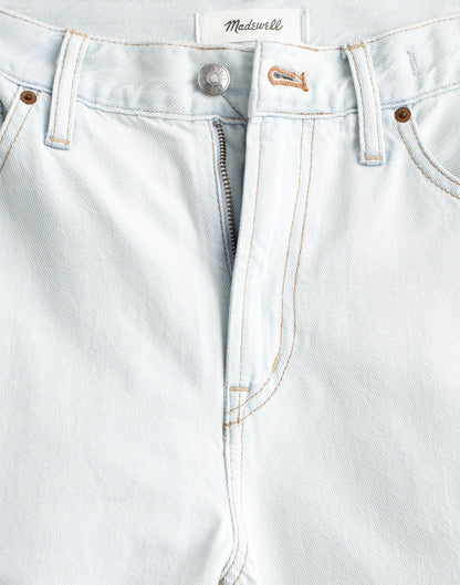 The Short Perfect Vintage Wide-Leg Crop Jean in Airy Denim