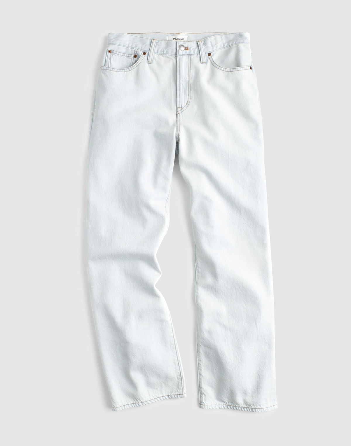 The Short Perfect Vintage Wide-Leg Crop Jean in Airy Denim