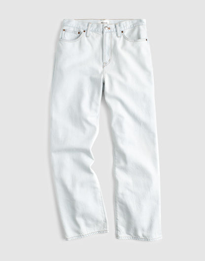 The Short Perfect Vintage Wide-Leg Crop Jean in Airy Denim