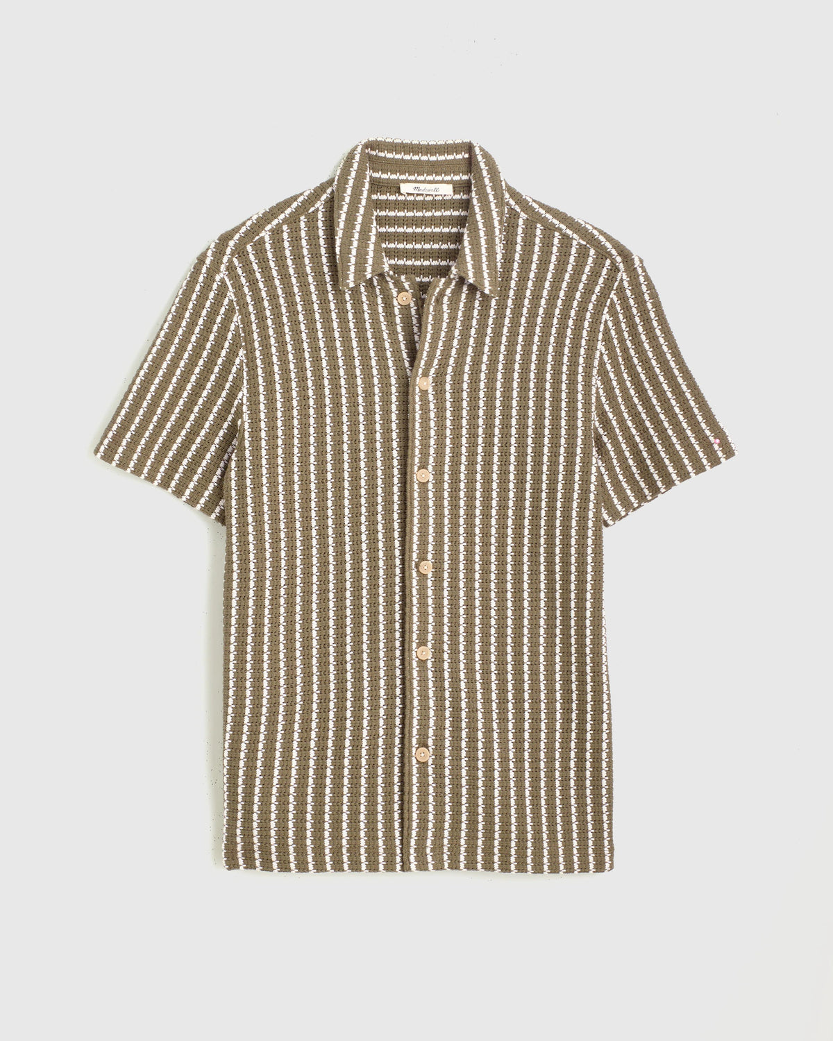 Textured-Knit Short-Sleeve Shirt