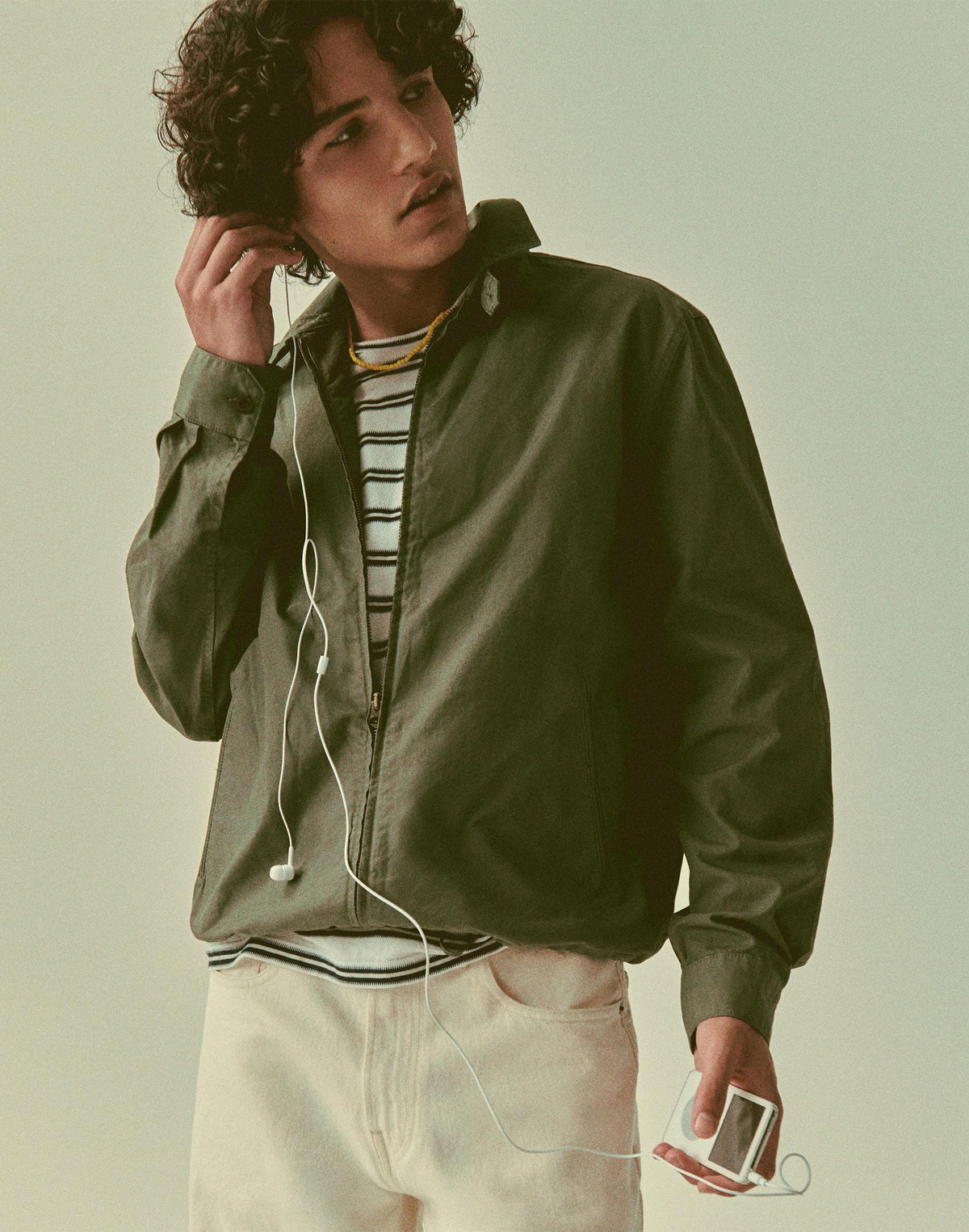 Zip Jacket in Cotton Twill