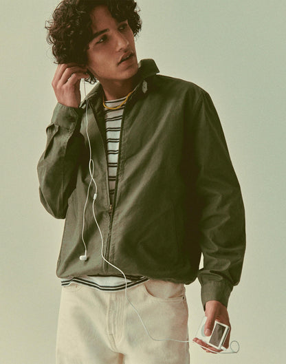 Zip Jacket in Cotton Twill