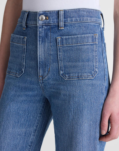The Emmett Wide-Leg Full Length Jean: Patch Pocket Edition
