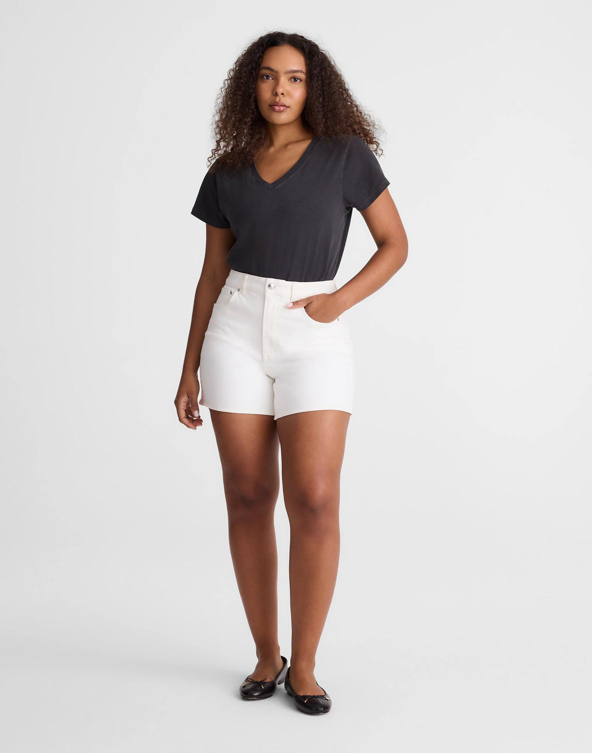 The Curvy Perfect Vintage Mid-Length Jean Short