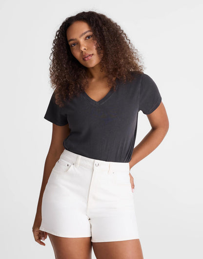 The Curvy Perfect Vintage Mid-Length Jean Short