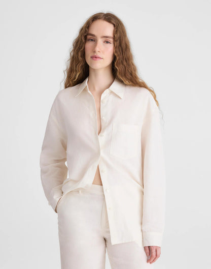 The Easy Shirt in Linen Blend