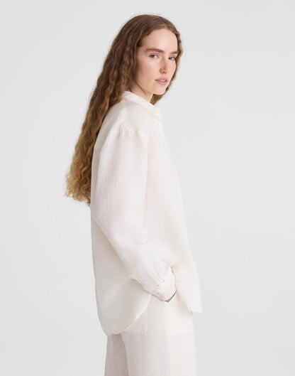 The Easy Shirt in Linen Blend