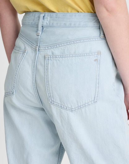 The Darted Barrel-Leg Jean in Airy Denim
