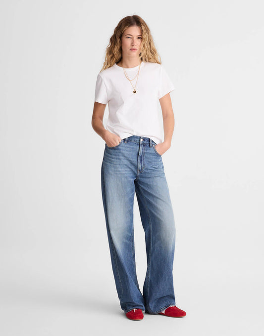 The Low-Slung Baggy Jean in Airy Denim