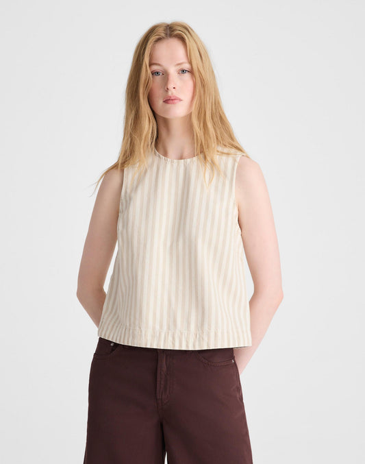 Denim Boxy Shell Top