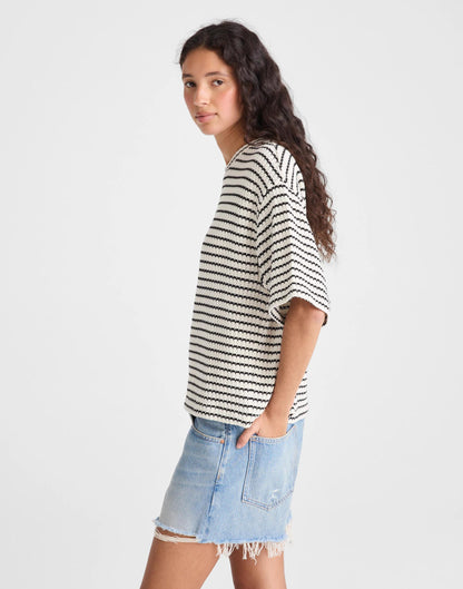 The Boxy Crop Tee in Allday Jersey