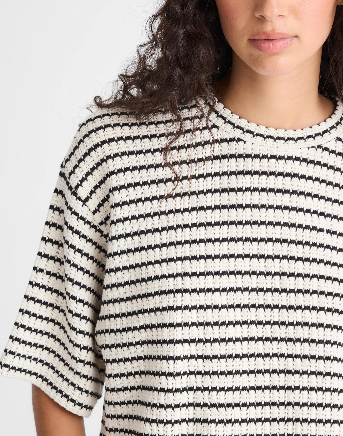 The Boxy Crop Tee in Allday Jersey