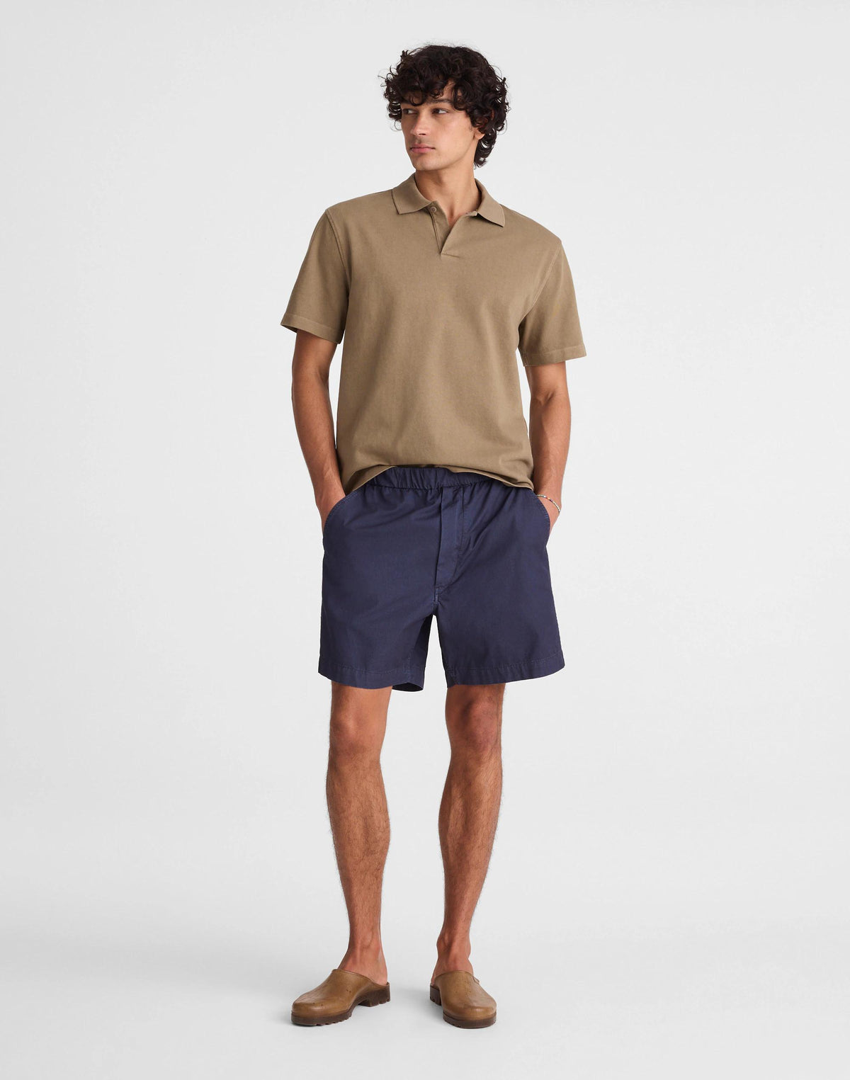 Pull-On Short in Poplin