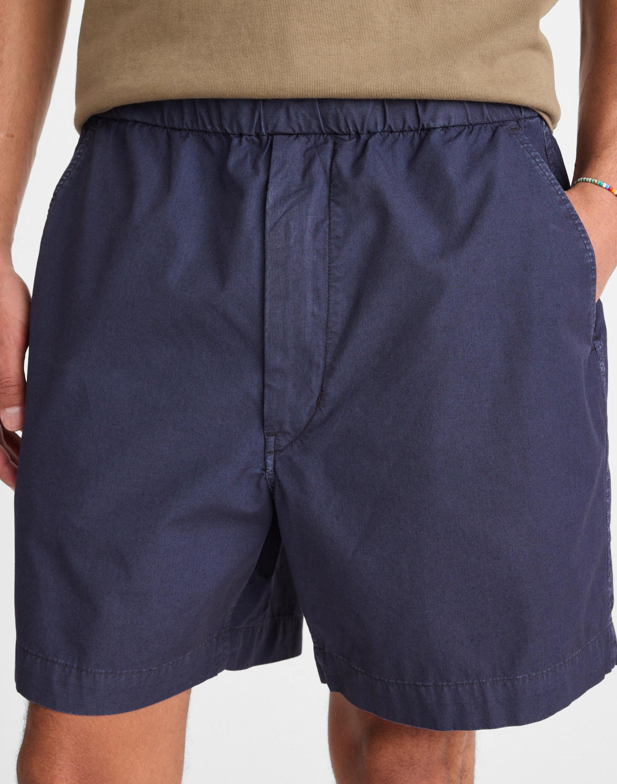 Pull-On Short in Poplin