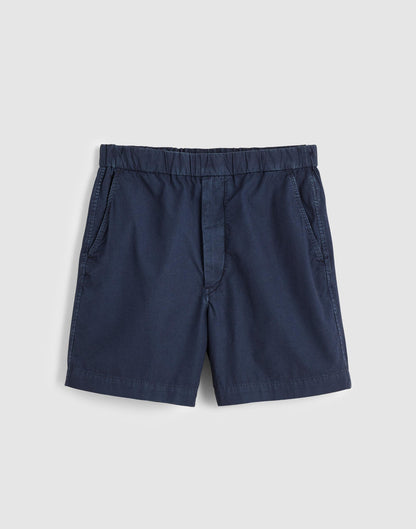 Pull-On Short in Poplin