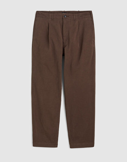 Pleated Chino Pants in Uniform Twill