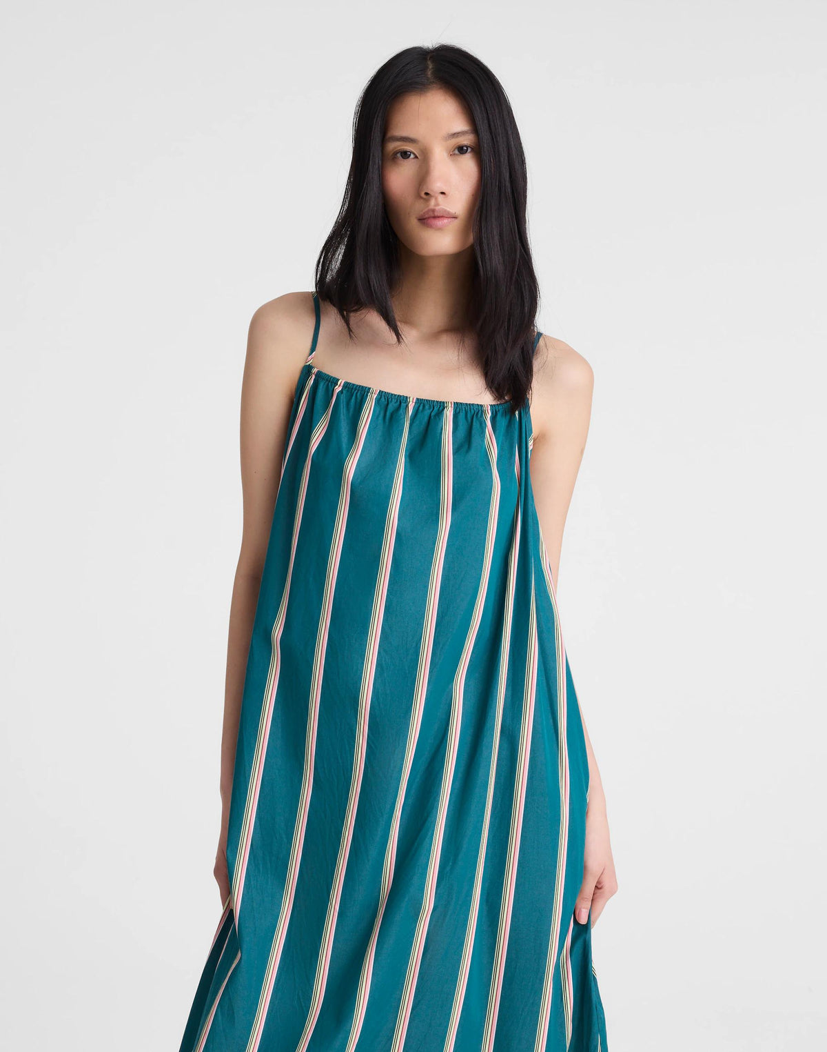 Madewell x Shopbop Gathered A-Line Midi Dress