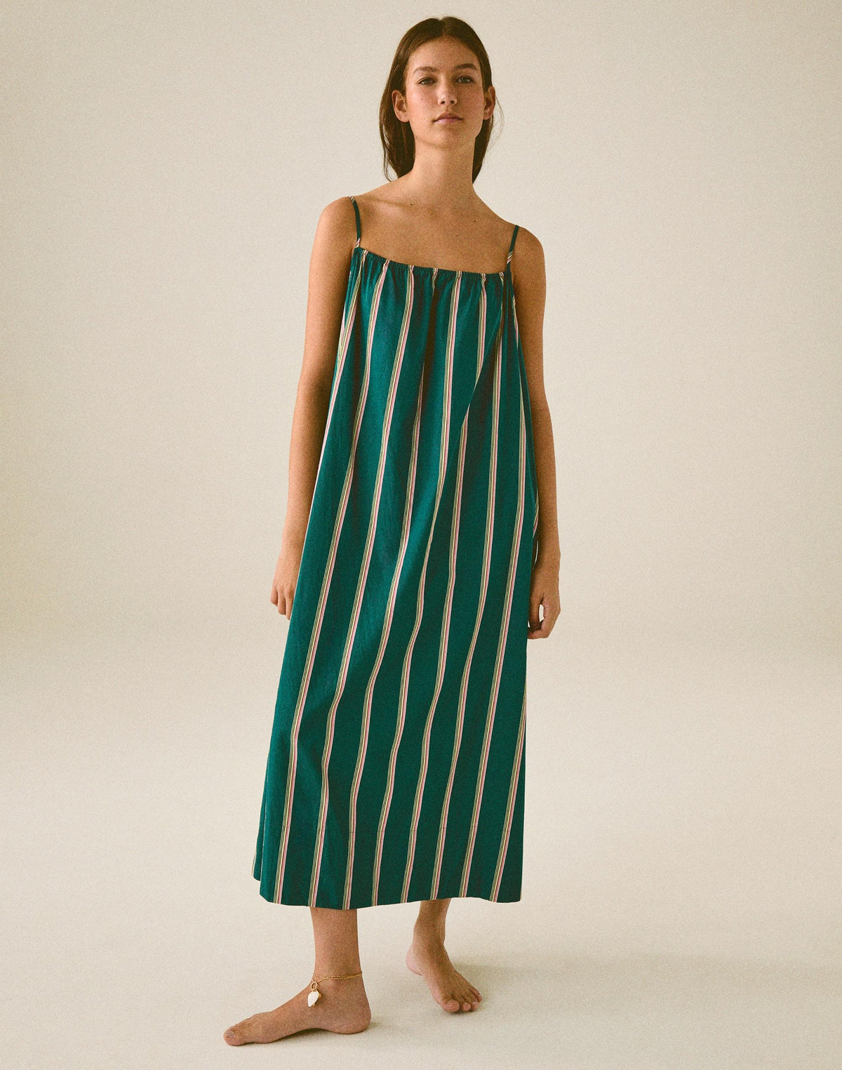 Madewell x Shopbop Gathered A-Line Midi Dress