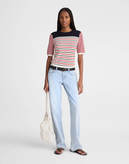 Bouclé-Knit Sweater Tee