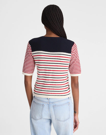 Bouclé-Knit Sweater Tee
