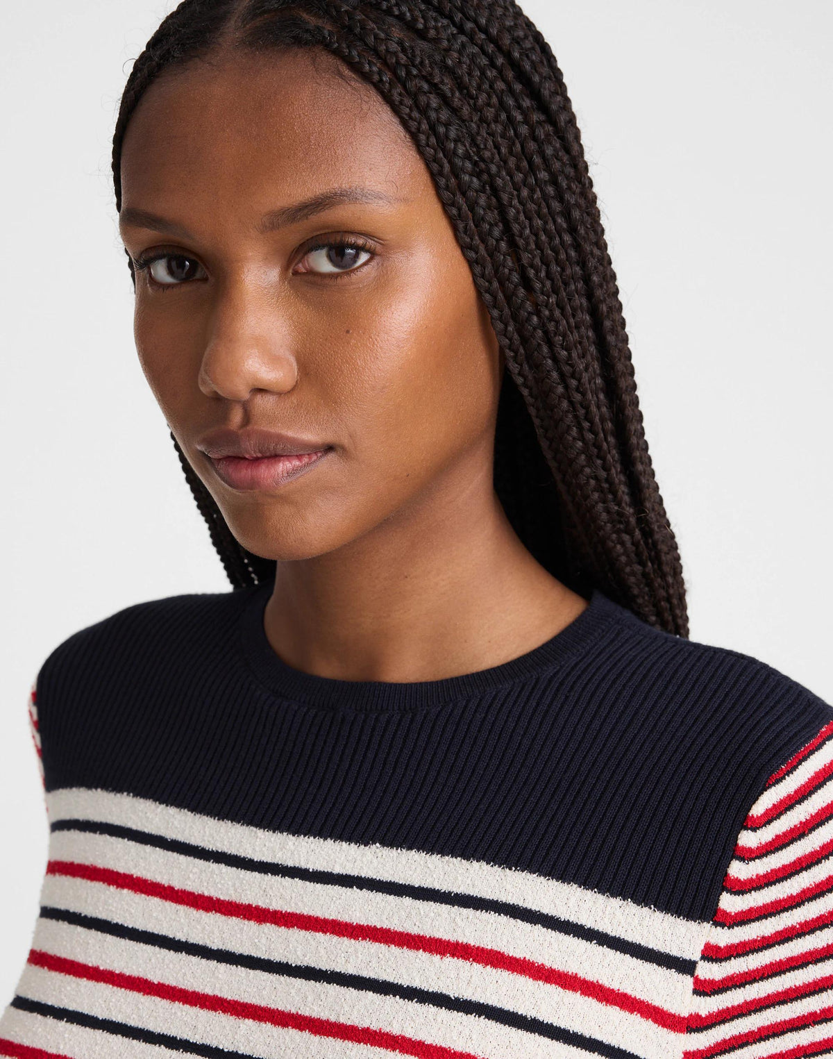 Bouclé-Knit Sweater Tee