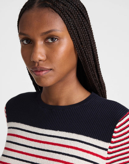 Bouclé-Knit Sweater Tee