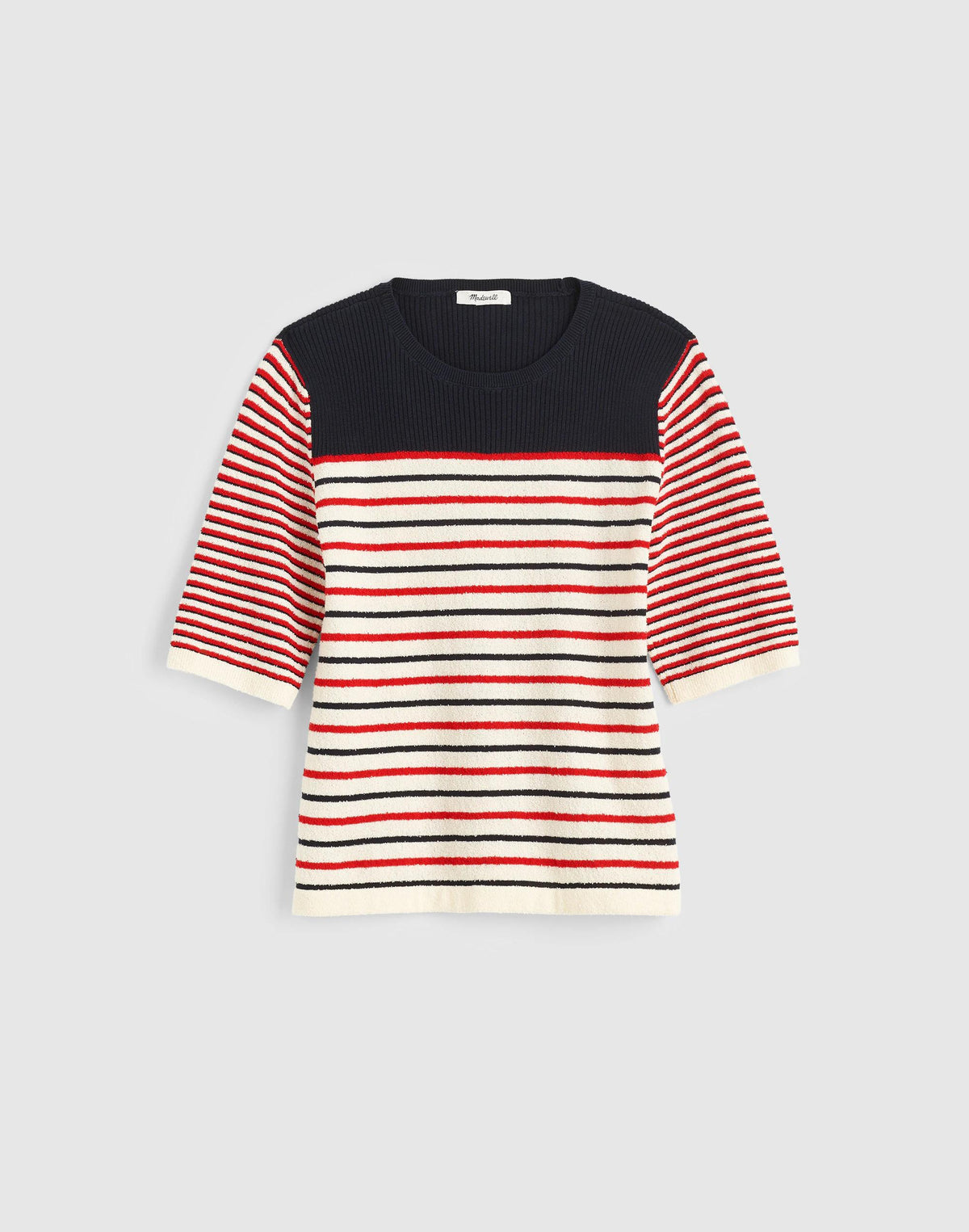 Bouclé-Knit Sweater Tee