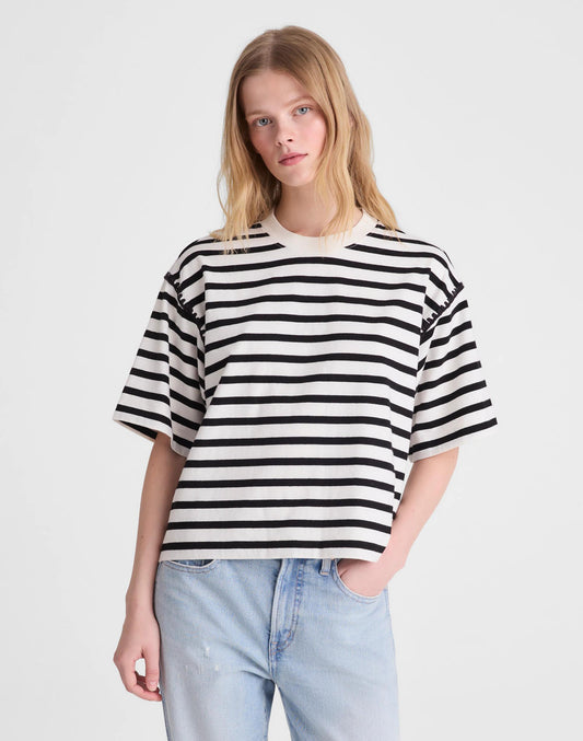 The Boxy Crop Tee in Allday Jersey