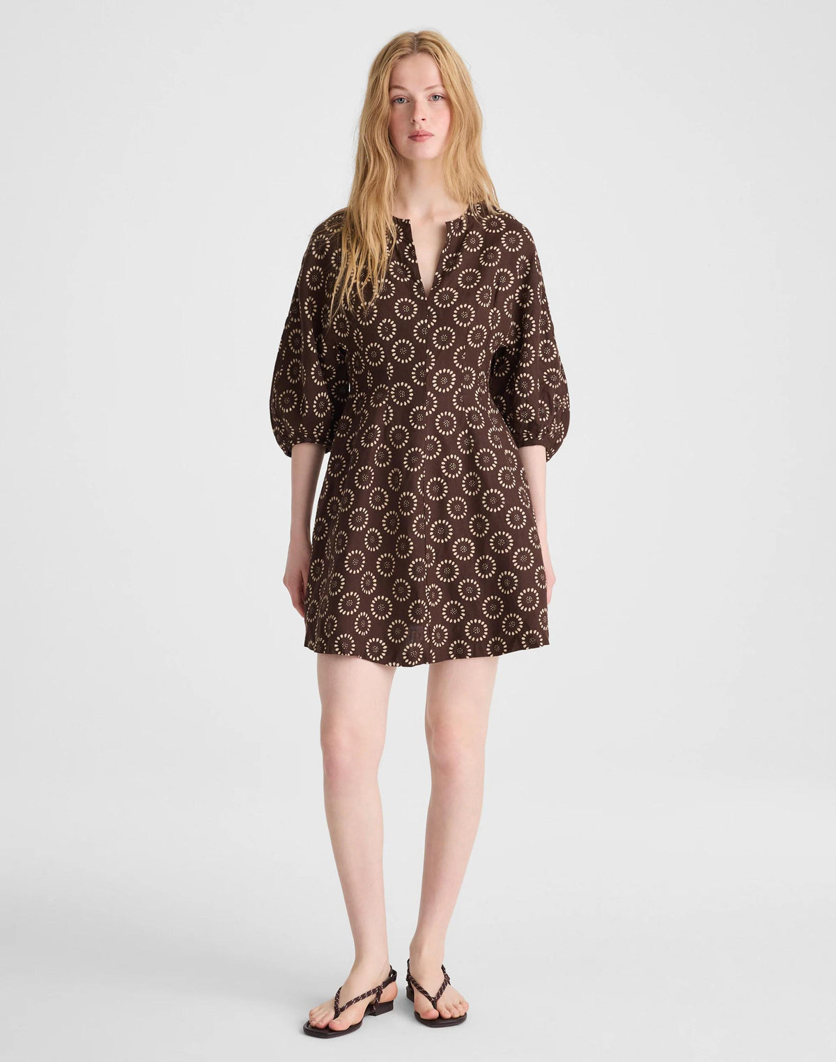 Splitneck Mini Dress