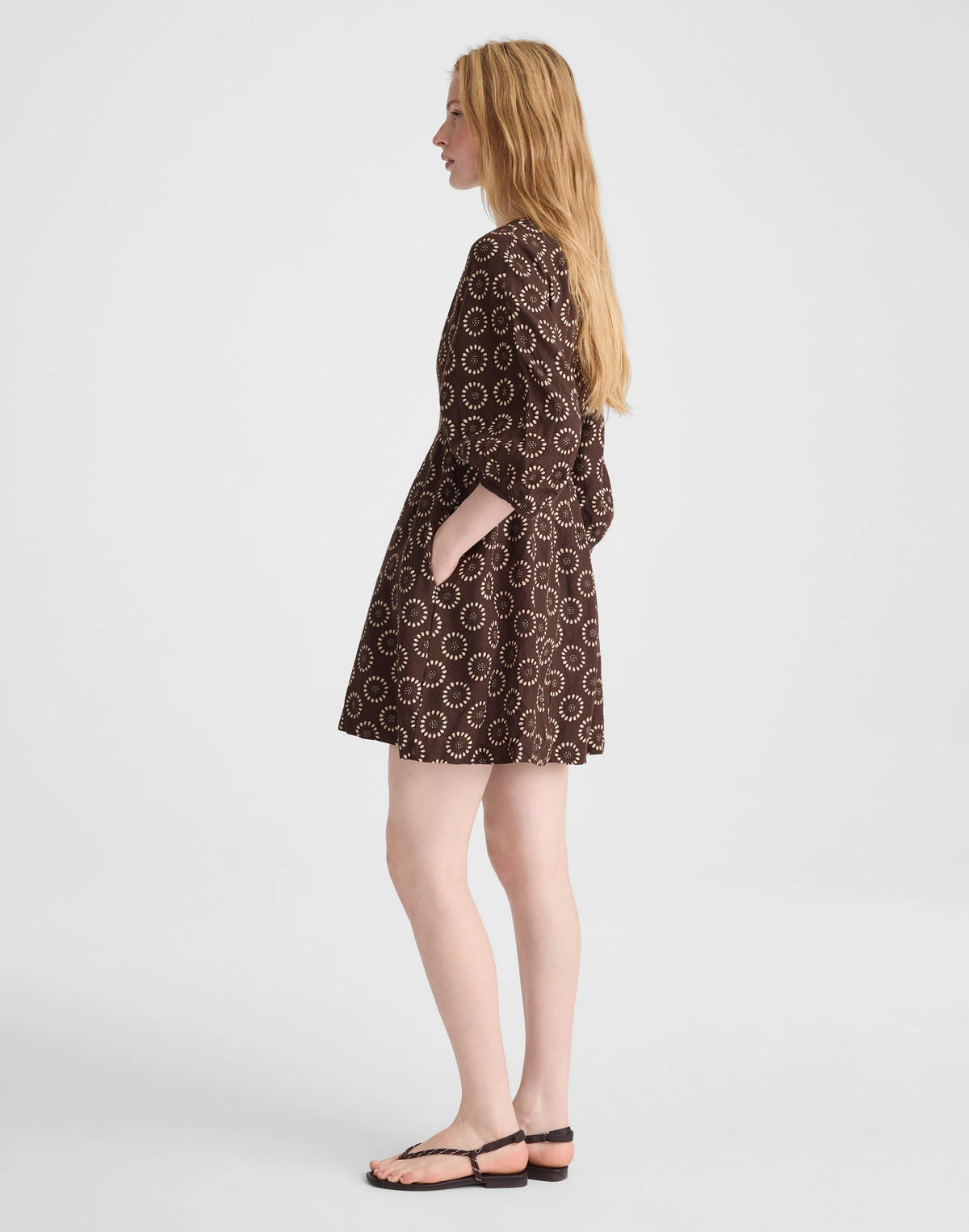 Splitneck Mini Dress