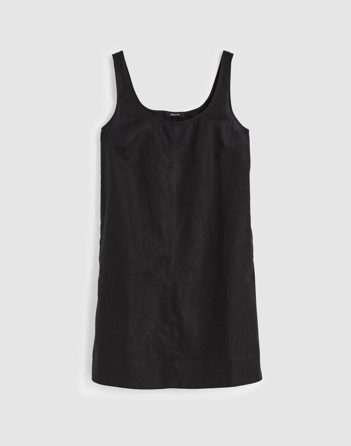 Scoopneck Mini Shift Dress in 100% Linen